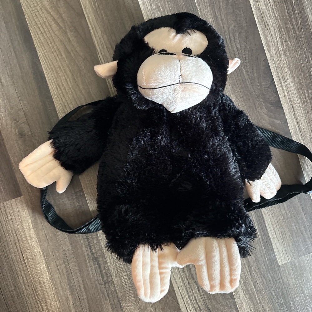 Bush Gardens chimpanzee plush backpack